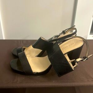 Nine West Sandals, Black, Size 9W